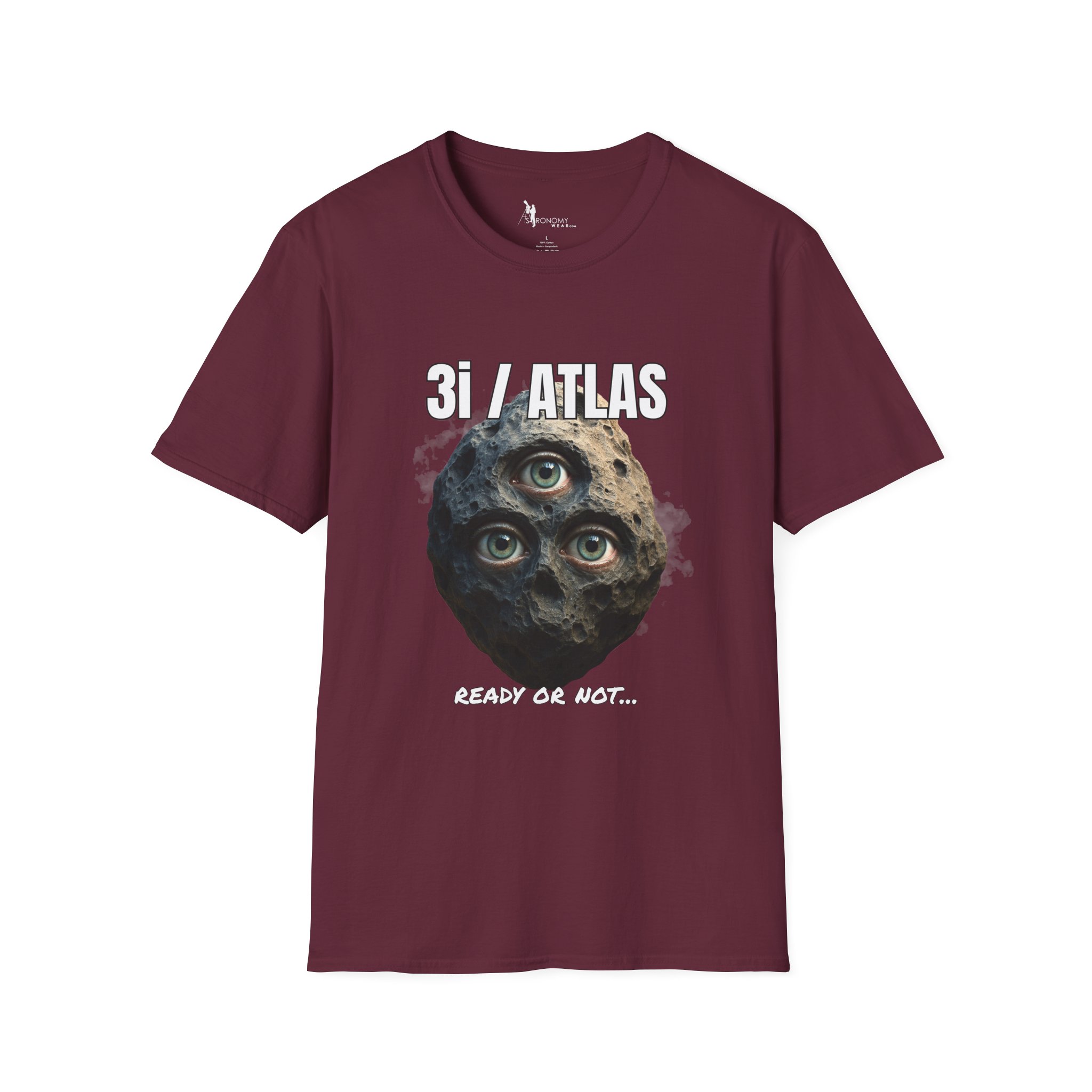 3I/ATLAS — “Ready or Not” Three-Eye Asteroid Tee (Funny Space Shirt) - Image 5
