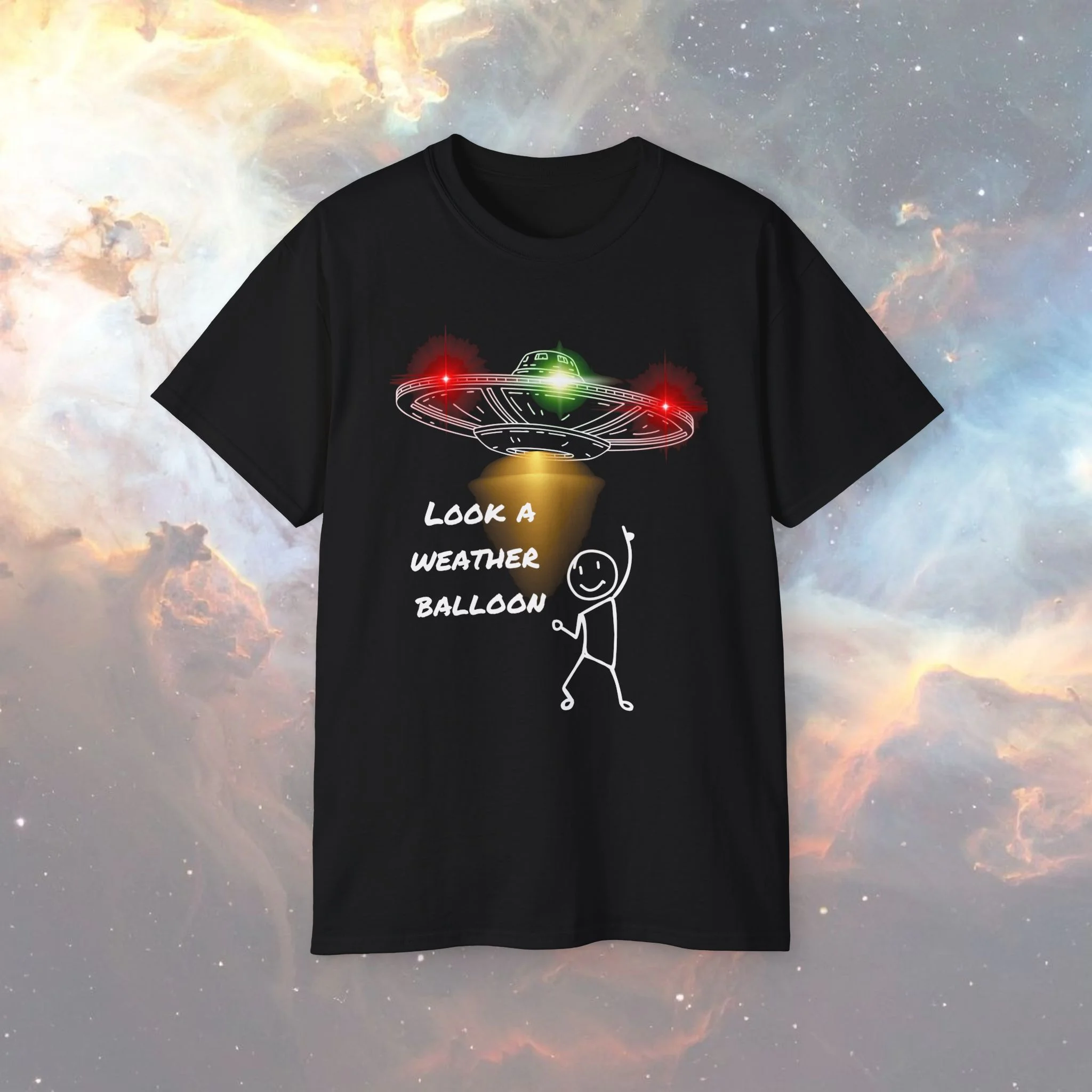 Look, a Weather Balloon UFO t-shirt